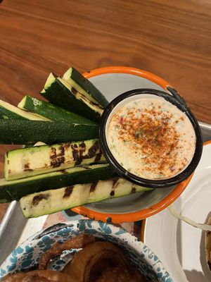 Grilled Zucchini so good  at Lekka Burger in New York City