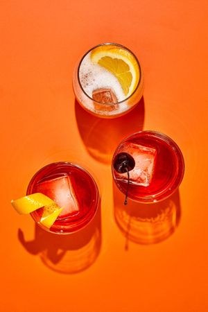 Even our cocktails have veg in them!  at Lekka Burger in New York City