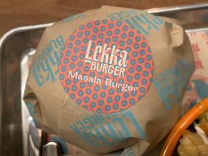 Masala burger at Lekka Burger in New York City
