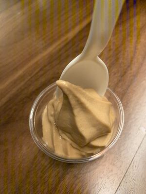 Free sample of Coffee soft serve  at Lekka Burger in New York City