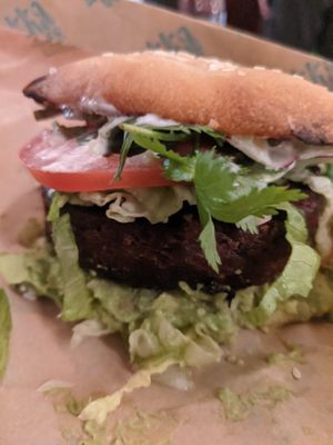 Guacamole burger at Lekka Burger in New York City
