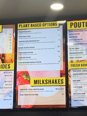 Menu  at MELTwich in Etobicoke