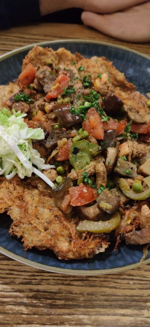 Potato pancake at Vegalite in Brno