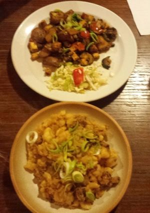 Our dinner. It was perfect at Vegalite in Brno