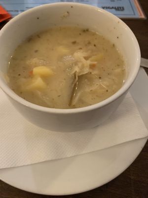 Sauerkraut soup at Vegalite in Brno