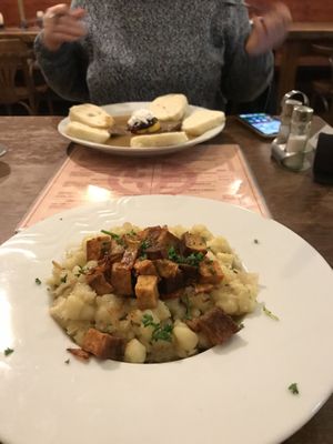 Slovak and czech typical meals at Vegalite in Brno