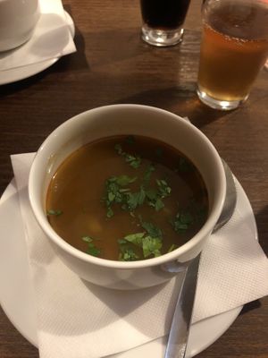 soup of the day  at Vegalite in Brno