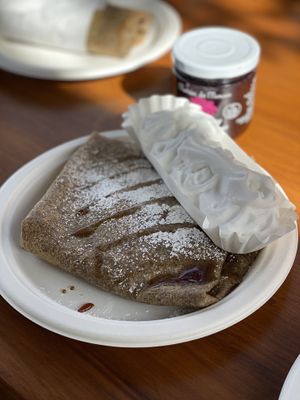 The Vegan Fireside Crepe at Café Crêpe in Big Bear Lake