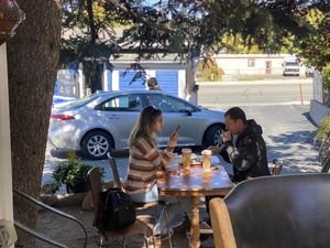 Drive thru, Outdoor seating  at Café Crêpe in Big Bear Lake