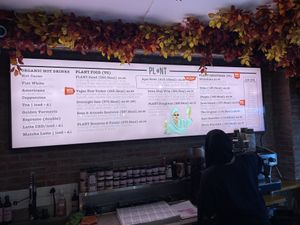 Harried the Orange Tumeric juice.  Delicious!  Also had the bean and avocado toast. Tastes great but need another ingredient. Maybe some lettuce spinach or bean sprouts ?  at PLANT in London