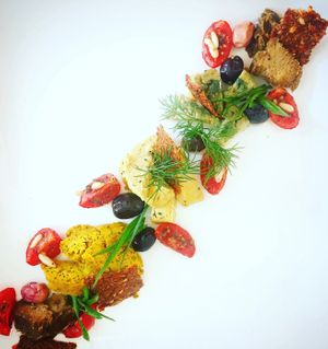 Raw-Vegan Cheese Plate at Vegan Masa in Bodrum