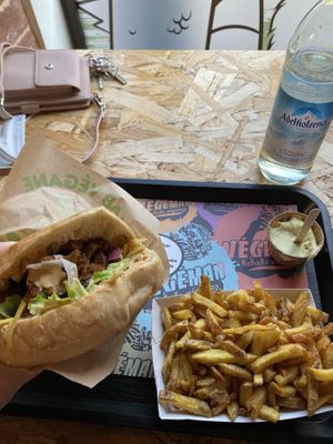 Delicious Vegan Kabob   at Végéman in Strasbourg