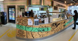 The restaurant   at Végéman in Strasbourg