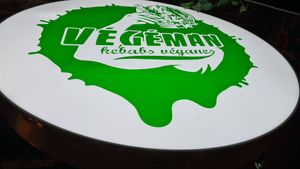 The logo at Végéman in Strasbourg