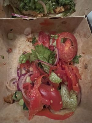 Kebab de jitomate y lechuga😒  at Végéman in Strasbourg