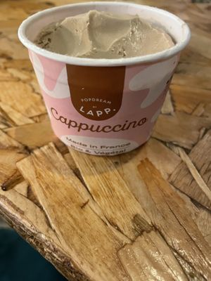 Cappuccino ice cream  at Végéman in Strasbourg