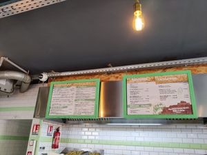 Menu at Végéman in Strasbourg