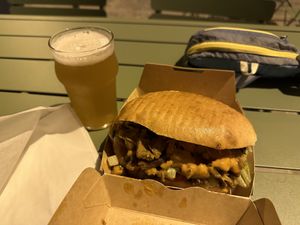 Nighttime kebab  at Végéman in Strasbourg