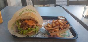 Menu vegaman at Végéman in Strasbourg