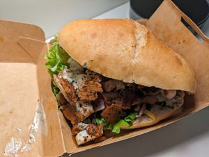 Vegan kebab at Végéman in Strasbourg