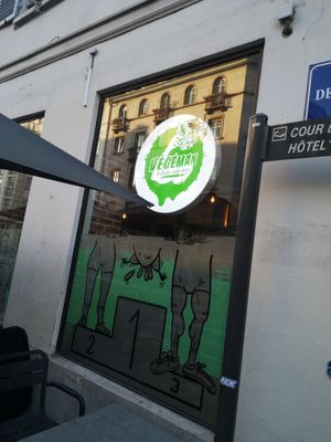 Outside at Végéman in Strasbourg