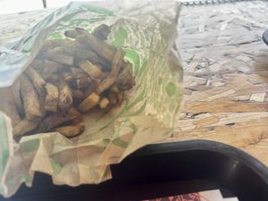 French fries  at Végéman in Strasbourg