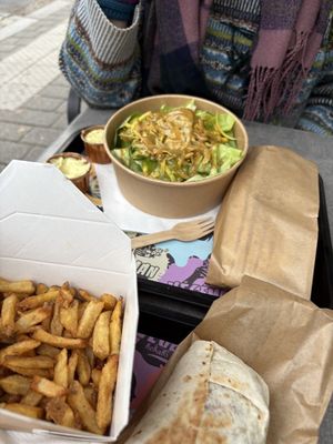 Salad at Végéman in Strasbourg