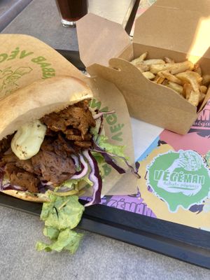 Menu   at Végéman in Strasbourg