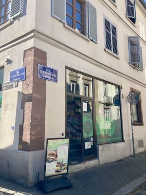 Outside  at Végéman in Strasbourg