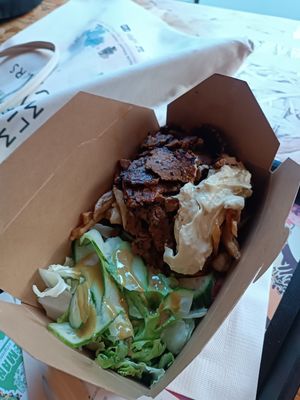 Box kebab at Végéman in Strasbourg