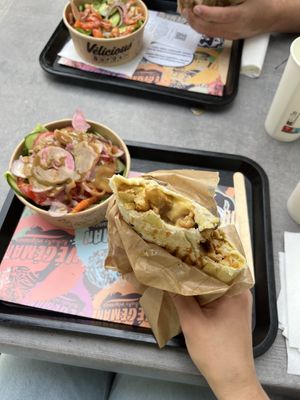 Menu Taco XL with salad   at Végéman in Strasbourg