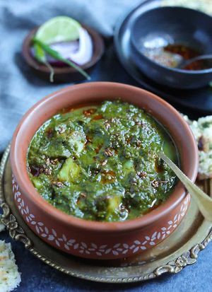 SAAG ALOO
SPINACH POTATO at Delhi Bites in London
