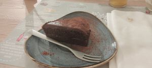 Torta Sacher vegana at Il Melograno in Trieste