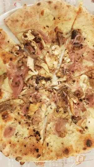 Autumn veggie. Home made rice mozzarella with caramelized onion and mushrooms. Excellent. at Il Melograno in Trieste