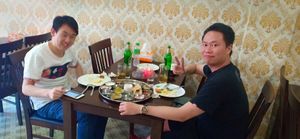 My friend china like my food at 21 Bhog in Pattaya