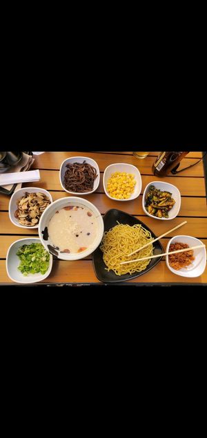 Spicy Creamy Broth and Thick Vegan Noodles at JINYA Ramen Bar in Santa Monica