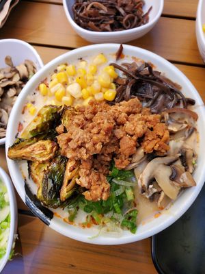 Filly assembled build your own at JINYA Ramen Bar in Santa Monica