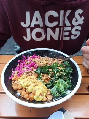 Rice vegan ball at JINYA Ramen Bar in Santa Monica