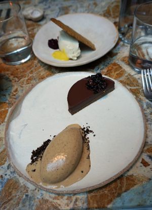 The Tart + Chilled Chocolate (Menu Experience) at MESA Restaurant in Paris