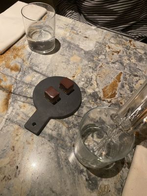 A little extra snack on the house  at MESA Restaurant in Paris