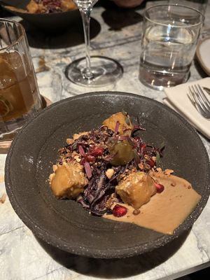 CBD tempeh   at MESA Restaurant in Paris