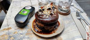 Purple Corn Pancakes (to share …or not) at MESA Restaurant in Paris