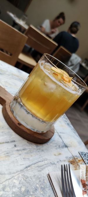 Kombucha home made at MESA Restaurant in Paris