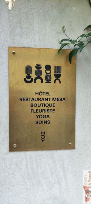 Hotel Hoy with Mesa Restaurant inside at MESA Restaurant in Paris