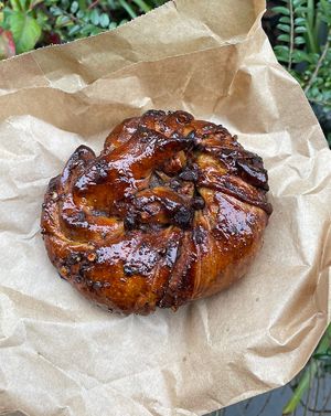 chocolate & pecans ROLL (limited edition) #Veganuary at MESA Restaurant in Paris