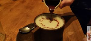 Hot chocolate at MESA Restaurant in Paris