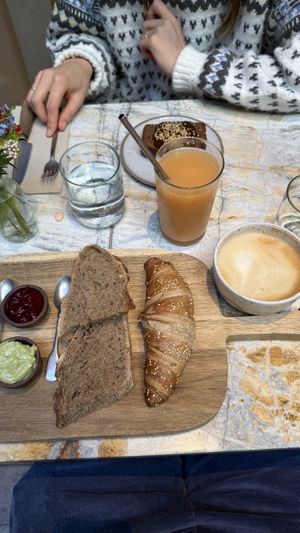 Mesa breakfast & Bananabread  at MESA Restaurant in Paris