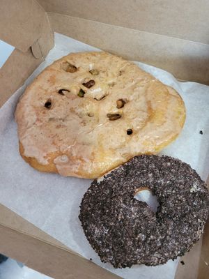 3/2024 update: apple fritter and cookies and cream donut at Sugar Donuts in Charlotte