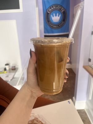 They had a bunch of different types of milk oat milk, coconut, soy and others a can’t remember   at Sugar Donuts in Charlotte