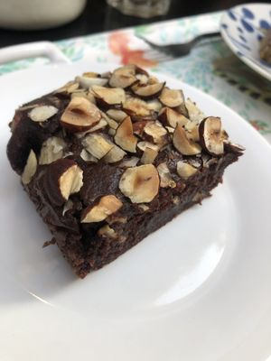 Brownie at Peacefood Cafe in Montpellier
